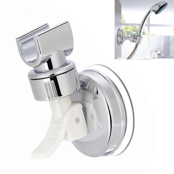 

bath accessory set 1 pcs shower head handset holder chrome bathroom wall mount adjustable suction bracket accessories