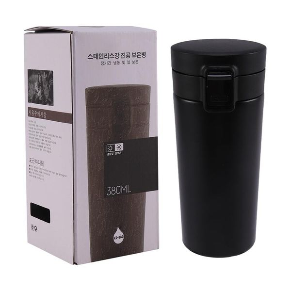 

water bottles 380 ml travel mug for coffee tea thermal bottle stainless steel vacuum flasks thermo cup portable thermoses drinkware
