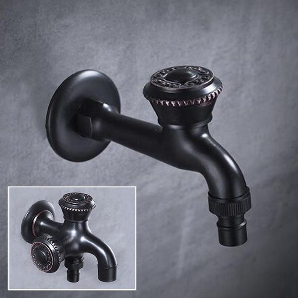 

variety brass lengthen wall mounted washing machine bibcock decorative outdoor garden faucet one-in and two-out single cold taps bathroom si