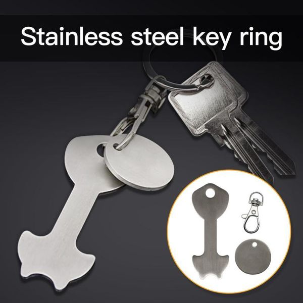 

hooks & rails key ring decoration metal aluminum alloy accessories shopping trolley tokens deskdecorations dropship