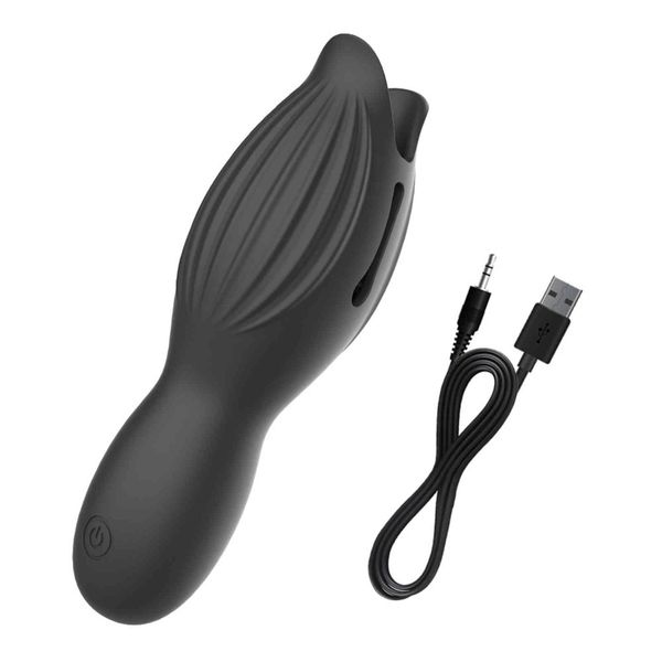 NXY Vibratori Masturbatore Maschile Vibratore Giocattoli Del Sesso per Gli Uomini Glande Stimolare Massaggiatore Ritardo Del Pene Trainer Elettronico Orale Climax 10 modalità 1119