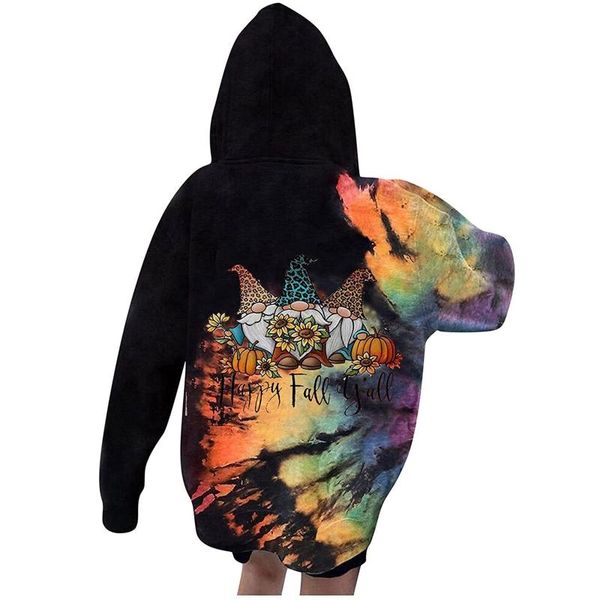 

women's hoodies & sweatshirts women loose long sleeve pullover fashion spring plus size sweatshirt pink black tie-dye print oversized