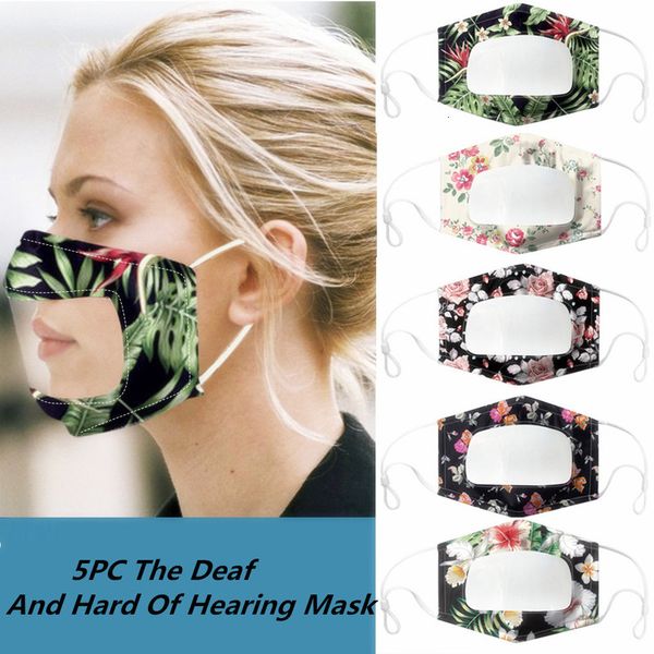 

special 2021 lip printing dust proof transparent mask for deaf mute