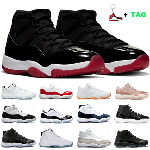 

box with basketball men shoes sneakers 11s bred 25th anniversary concord 45 university blue gamma space jam women mens sneaker trainer manba