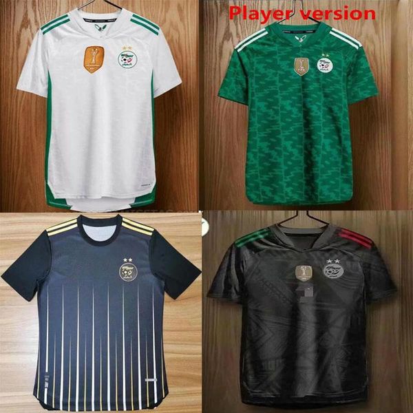 

running jerseys 2021 maillot algerie maison maillots blancs 20 21 slimant mahrez atal feghouli bennacer algÃ©rie de foot, Black;blue