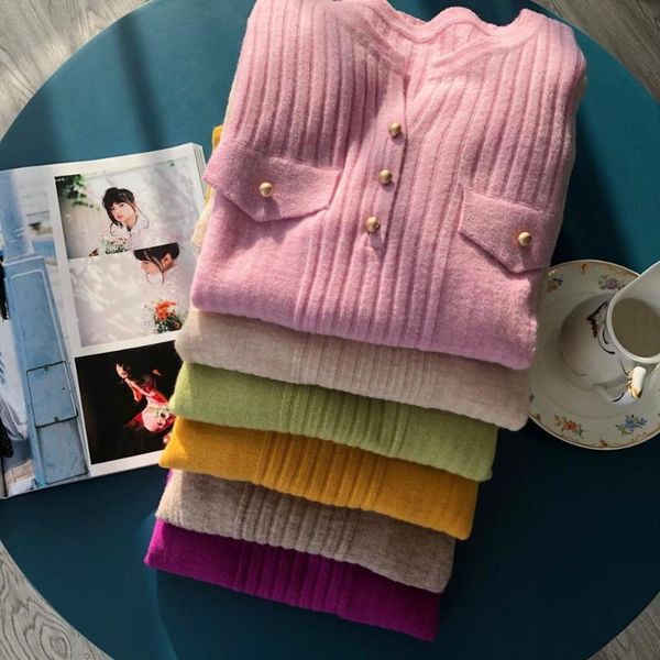 

women's sweaters elfbop 100% wool v neckline knitting sweater pullover - women/ladies pink/yellow/purple/green/apricot knitted jumper t, White;black