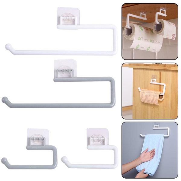 

toilet paper holders kitchen roll holder towel hanger rack bar cabinet rag hanging shelf