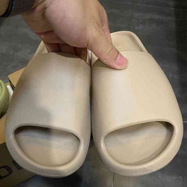 

yeesy slide women men slippers desert sand bone resin sandal bench foam runner sneakers indoor outdoor brown football basketball soccer shoe, Black