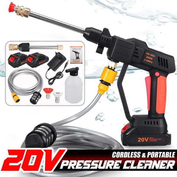 

car washer 12v/20v cordless pressure high washing water gun sprayer portable foam generator home accessory