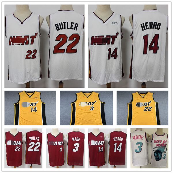 

dwayne 3 wade miami heat jersey mens pink jimmy 22 butler 14 tyler herro kendrick 25 nunn city blue edition basketball jerseys, Black;red