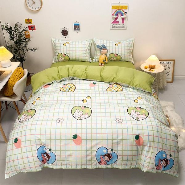 

bedding sets fresh loli quality double sanded quilt cover sheet pillowcase four-piece set