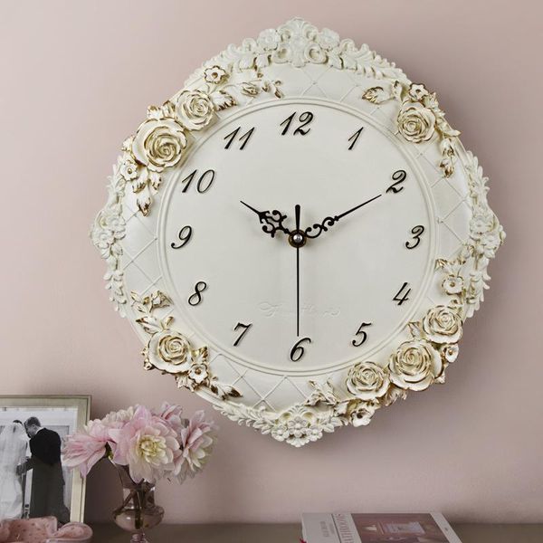 

wall clocks european style personality modern creative clock living room el restaurant mute watch crafts
