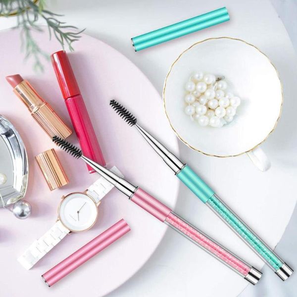 

makeup brushes 1pcs rhinestone reusable eyelash brush curler eye 2021 tools mascara comb wand eyebrow extension appli g8y6