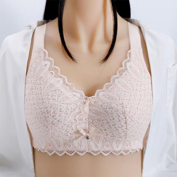 

bras athvotar women lace push up bra plus size wireless bralette bow brassiere ladies underwear, Red;black