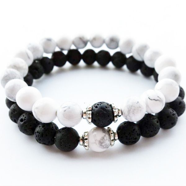 

bracelet selling volcano longyan stone white turquoise black and set lovers bergamot chain beads, Golden;silver