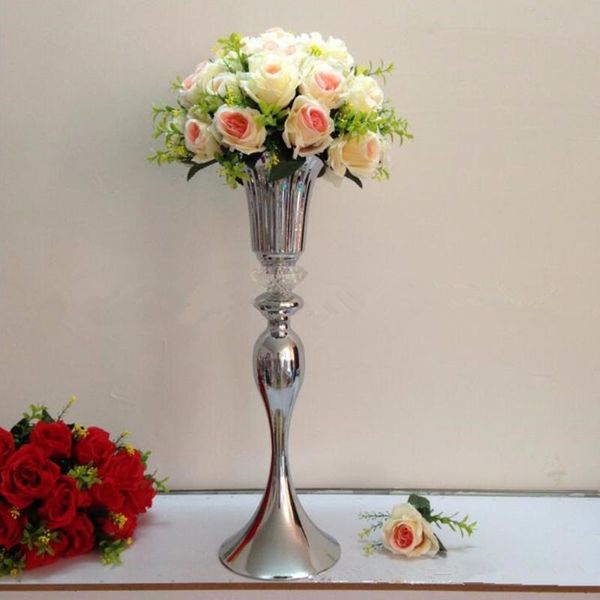 

party decoration tall crystal sliver or gold candelabra centerpiece for wedding