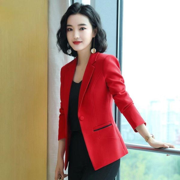 

women's suits & blazers fashion autumn spring women solid color blazer jackets work office lady suit slim business female coats casual, White;black