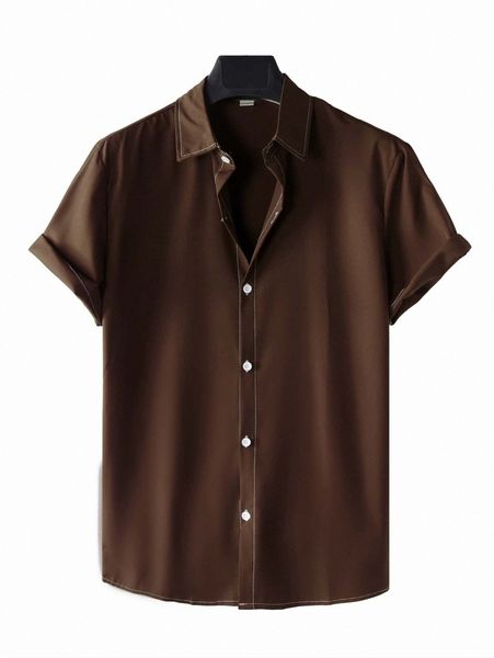 

men solid button up shirt r1nx#, White;black
