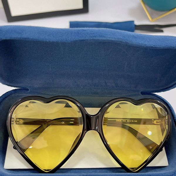Occhiali da sole da donna 0360S personalità della moda occhiali casual tempio ape in metallo super bello femminile speciale UV400 designer di alta qualità con scatola