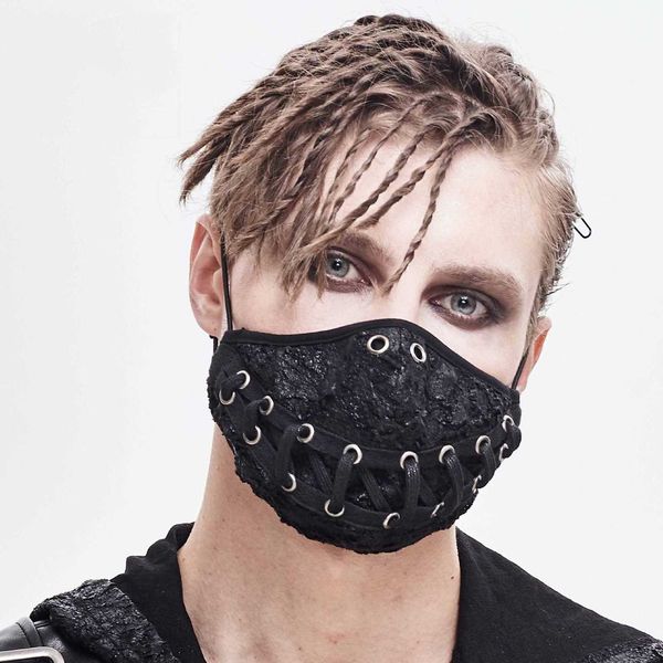 

halloween party prop punk outdoor dust replaceable filter pm2.5 washable cotton mask