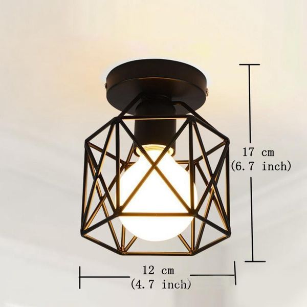 

lamp covers & shades retro ceiling vintage light cozy decor for bed room corridor dining black loft 220v e27 socket