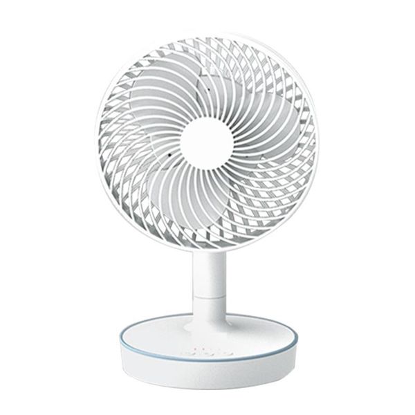 

electric fans battery operated or usb powered desk fan with 4000 mah battery, portable table 3 speeds,with led atmosphere light, 6 in