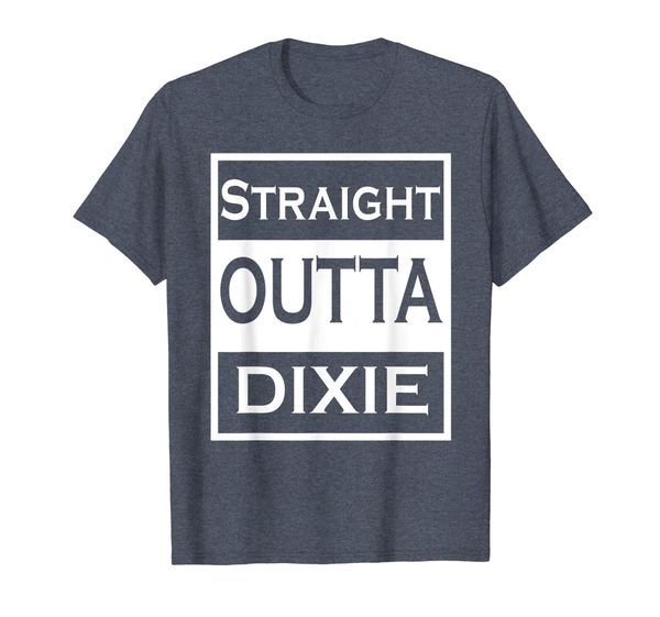 

redneck country straight outta dixie men women t-shirt, White;black