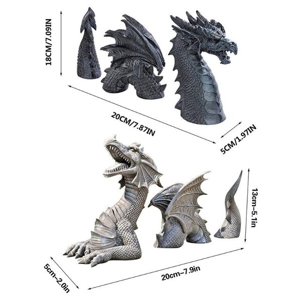 

garden decorations resin giant lawn sculpture gothic dragon sculptures fantasy figures art patio statues decoration