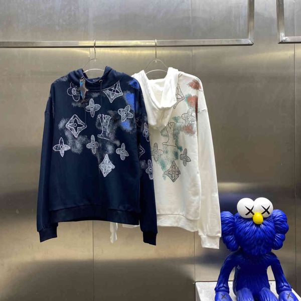 

luxury brand hoodie homme hooded sweat shirts men women designer hoodie mens clothing high street print hoodies pullover wn56, Black