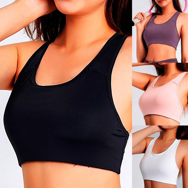 

bras women sports yo-ga fitness exercise plus underwear summer tanks solid color streetwear sleeveless crop 2021, Red;black