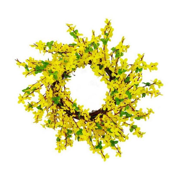 

decorative flowers & wreaths door wall hanging decoration wreath fake flower arch front decor - winter jasminum garland 49cm