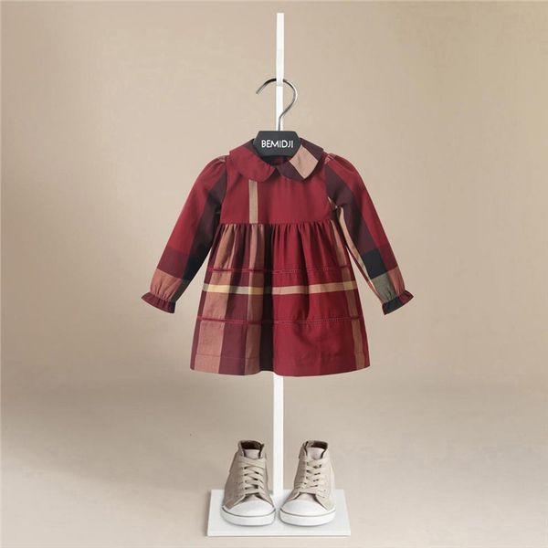 

summer girl fashion princess uniform dress children casual school wear clothes brief kids sundress 1 5t, Red;yellow