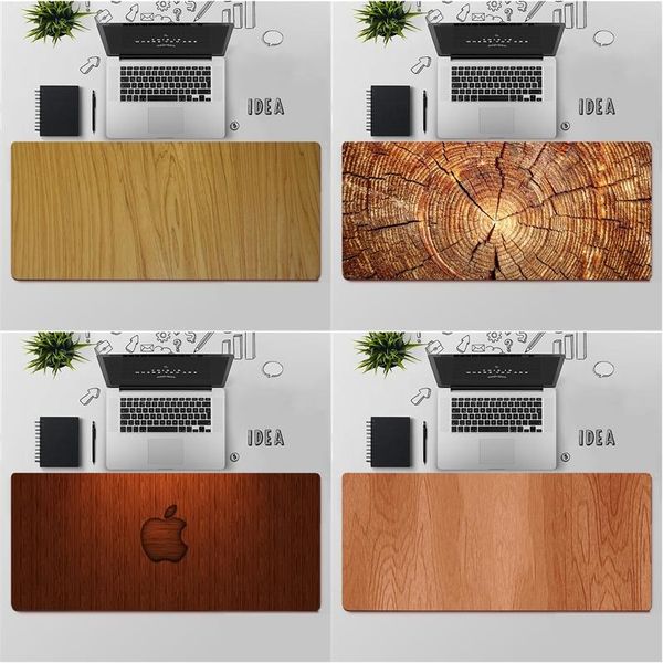 

mouse pads & wrist rests babaite brown wood grain wooden floor rubber pc computer gaming mousepad large pad keyboards mat
