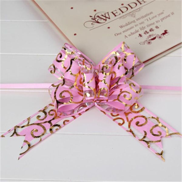 

party decoration 20pcs/pack pull bows ribbons flowers gift wrapping christmas wedding birthday diy supplies