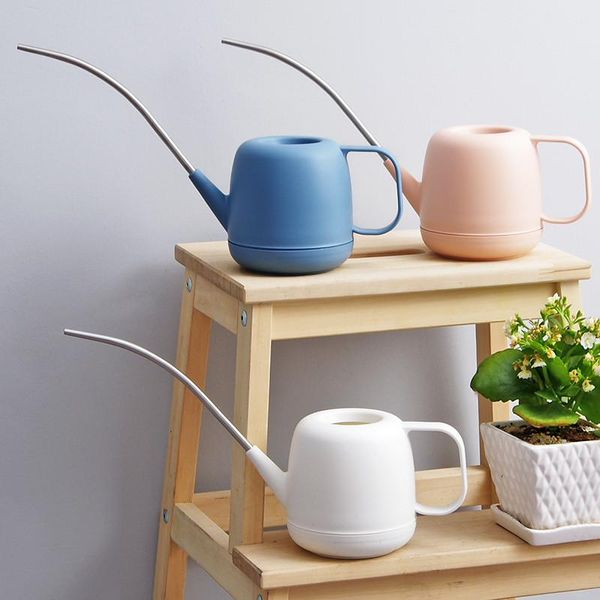 

storage bottles & jars home gift gardening stainless steel long mouth watering can practical kettle plant sprinkler tool potted patio