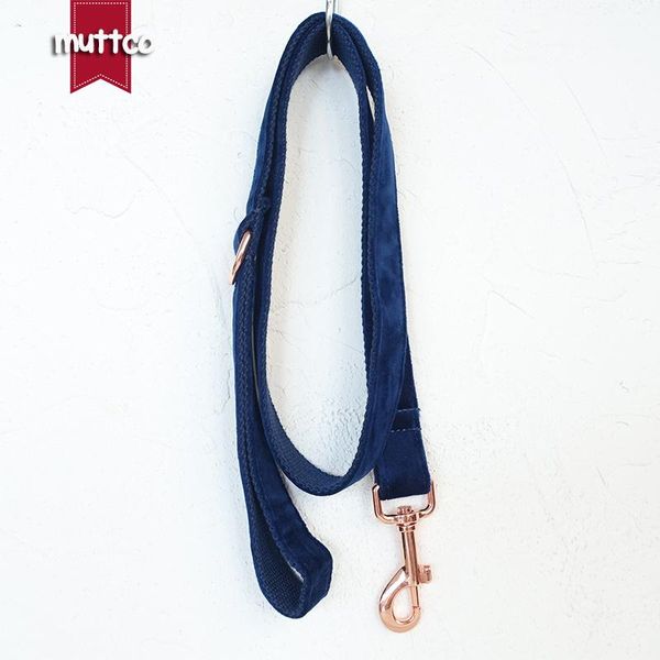 

dog collars & leashes muttco adjustable pet collar walking training leash the sapphire metal buckle puppy supplies 5 sizes udc078m