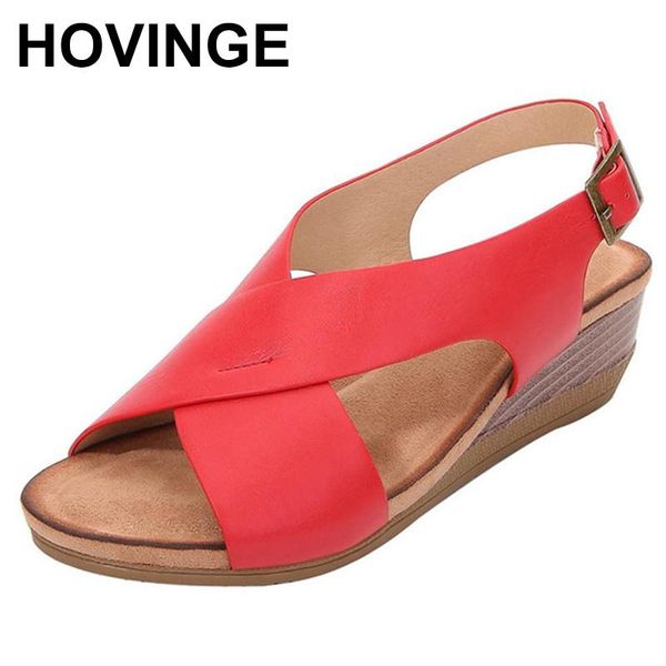 

dress shoes hovingewoman wedges fashion women beach shoe open toe breathable hollow soft platform sandals comfort leisure, Black