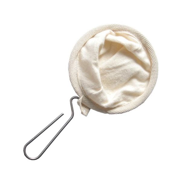 

coffee filters filter bag stainless steel handle flannel hand-pushed reusable wooden environmental protection economy home