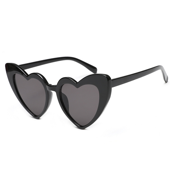 

sunglasses elegant fashion love heart shaped trend cute vintage unisex, White;black