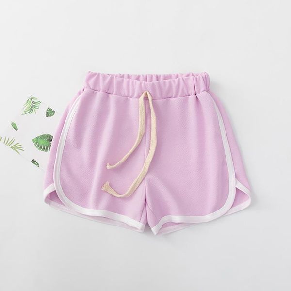 

good quality factory price fashion selling children's pure color striped beach casual sports shorts, Black