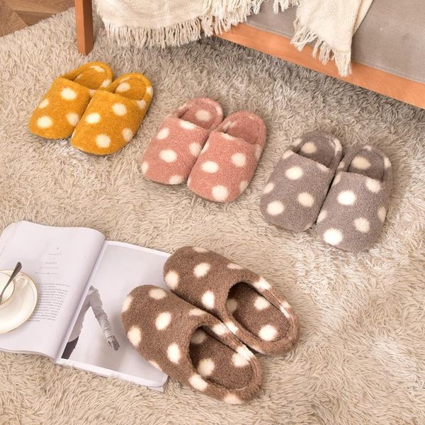 

autumn and winter cotton slippers women's men's household thick bottom indoor couple plush cute cartoon non-slip slipp, Black