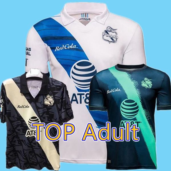 

liga mx 2021 2022 club puebla soccer jerseys home away 3rd 20 21 football shirt s-4xl, Black;yellow