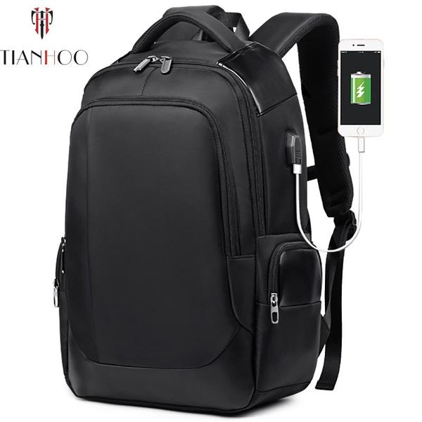 

backpack casual oxford usb charging men male waterproof laptravel anti theft backpacks