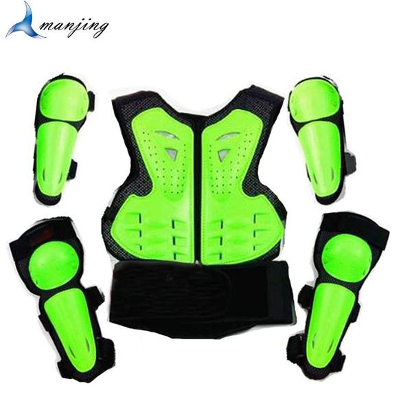 

motorcycle armor green children motocross body protective gear vest atv dirt bike suits chest spine guard off road racing riding waistcoat