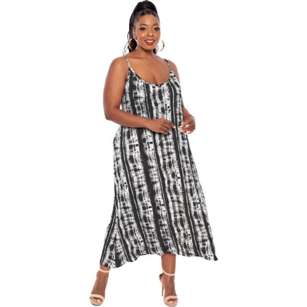 

ethnic clothing summer african long dress women 3xl 4xl plus size loose robes fashion spaghetti strap striped casual dresses boubou, Red