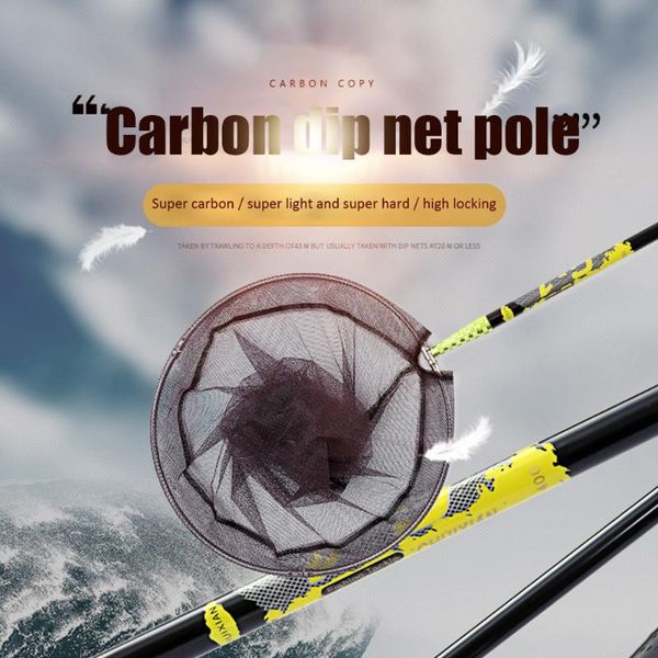 

fishing accessories foldable net pole collapsible landing hand nets portable