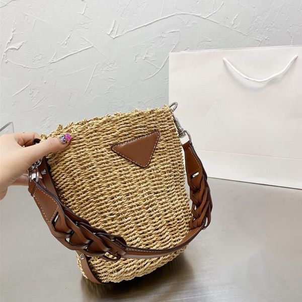

p bag designer multi family wholesale pochette bags akend onthego sunshine straw hand woven vegetable basket leather zhouzhoubao123 coin, Black