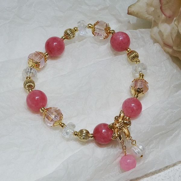 

bangle vintage fashion crystal natural stone bracelets women jewelry, Black