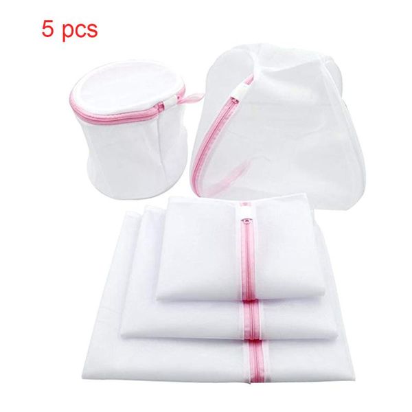 

5pcs/lot washing laundry bag clothing care foldable protection net filter underwear bra socks machine clothes bags