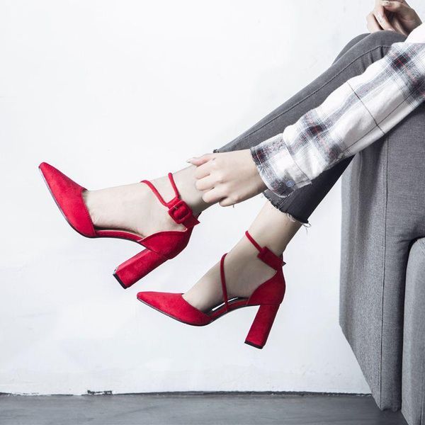 

suede women high wedding casual women's heel shoes dress, Black